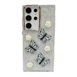 For Samsung Galaxy S25 Ultra 5G Three-dimensional Butterfly Glitter TPU  Phone Case(Blue)