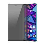 For Honor Play6T Pro 5pcs ENKAY Hat-Prince 28 Degree Anti-peeping Privacy Silk Print Tempered Glass Film