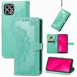 For T-Mobile T Phone 2 5G Mandala Flower Embossed Leather Phone Case(Green)