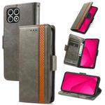 For T-Mobile T Phone 2 5G CaseNeo Splicing Dual Magnetic Buckle Leather Phone Case(Gray)