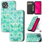 For T-Mobile REVVL 7 5G CaseNeo Colorful Magnetic Leather Phone Case(Emerald)
