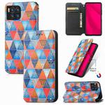 For T-Mobile REVVL 7 Pro 5G CaseNeo Colorful Magnetic Leather Phone Case(Rhombus Mandala)