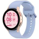 For Samsung Galaxy Watch FE Solid Color Colorful Buckle Quick Release Silicone Watch Band(Light Blue)