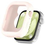 For Huawei Watch Fit3 Solid Color Silicone Watch Protective Case(Pink)