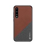 PINWUYO Honors Series Shockproof PC + TPU Protective Case for Huawei P30(Brown)