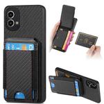 For Motorola Moto G Stylus 5G 2024 Carbon Fiber Vertical Flip Wallet Stand Phone Case(Black)