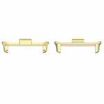 For vivo Watch GT 22mm 1 Pair Metal Watch Band Connector(Gold)