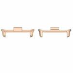 For vivo Watch GT 22mm 1 Pair Metal Watch Band Connector(Rose Gold)