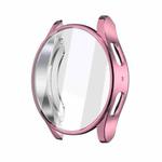 For Samsung Galaxy Watch 7 40mm Full Coverage TPU Electroplated Watch Protective Case(Pink)