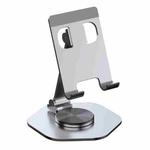 YY-020 360 Degree Rotation Folding Aluminum Alloy Tablet Phone Bracket(Silver)