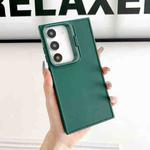 For Samsung Galaxy S23+ 5G Lens Frame Holder Shockproof Phone Case(Green)