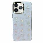 For iPhone 12 Pro 3D Bow Pearl Love Flower TPU Phone Case(Butterfly Love Flowers)