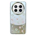For Huawei Mate 50 Pro 3D Bow Pearl Love Flower TPU Phone Case(Pearl Bow)