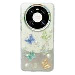 For Huawei Mate 40 Three-dimensional Colorful Crystal Butterfiy TPU Phone Case(Butterfly Pearl)