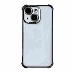 For iPhone 14 Plus Electrpolated Space Four-corner Shockproof TPU Phone Case(Black)