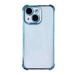 For iPhone 14 Electrpolated Space Four-corner Shockproof TPU Phone Case(Blue)