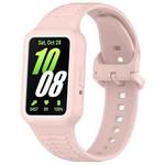 For Samsung Galaxy Fit3 Two Color Frame Integrated Silicone Watch Band(Light Pink)