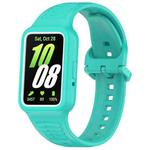 For  Huawei Band 9 NFC Two Color Frame Integrated Silicone Watch Band(Cyan)