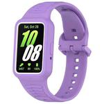 For  Huawei Band 9 Two Color Frame Integrated Silicone Watch Band(Purple)