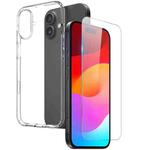 For iPhone 17 NORTHJO 2 in 1 TPU Phone Case Screen Protector Tempered Glass Film(Clear)