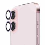 For iPhone 16 / 16 Plus ENKAY 9H Rear Lens Aluminium Alloy Tempered Glass Film(Light Purple)