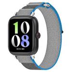 For vivo Watch GT Loop Nylon Hook and Loop Fastener Watch Band(Blue Gray)