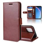 For iPhone 11 R64 Texture Single Fold Horizontal Flip Leather Case, with Holder & Card Slots & Wallet(Brown)