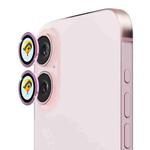 For iPhone 16 / 16 Plus ENKAY Hat-Prince AR 9H Rear Lens Aluminium Alloy Tempered Glass Film(Pink)