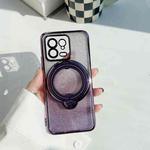 For Xiaomi 14 Pro Rotation MagSafe Holder Gradient Glitter TPU Phone Case(Night Purple)