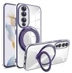 For Honor 90 Pro Rotation MagSafe Holder TPU Phone Case(Night Purple)