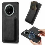 For Huawei Mate 70 Pro Retro Leather Card Bag Magnetic Phone Case(Black)