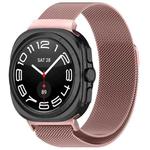 For Samsung Galaxy Watch 7 Ultra 47mm Milan Magnetic Metal Steel Watch Band(Pink)