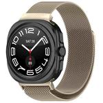 For Samsung Galaxy Watch 7 Ultra 47mm Milan Magnetic Metal Steel Watch Band(Starlight)