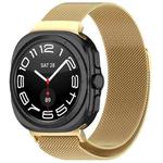 For Samsung Galaxy Watch 7 Ultra 47mm Milan Magnetic Metal Steel Watch Band(Gold)