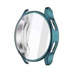 For Samsun Galaxy Watch 7 40mm Full Coverage TPU Electroplated Watch Protective Case(Cyan)