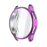 For Samsun Galaxy Watch 7 40mm Full Coverage TPU Electroplated Watch Protective Case(Purple)