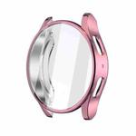 For Samsun Galaxy Watch 7 44mm Full Coverage TPU Electroplated Watch Protective Case(Pink)