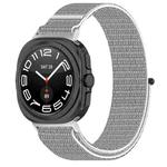 For Samsung Galaxy Watch 7 Ultra 47mm Loop Nylon Hook and Loop Fastener Watch Band(Seashell Color)