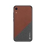 PINWUYO Honors Series Shockproof PC + TPU Protective Case for Huawei Honor 8A / Y6 Pro 2019 / Enjoy 9e(Brown)