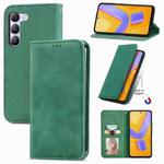 For vivo V40 SE Retro Skin Feel Magnetic Flip Leather Phone Case(Green)