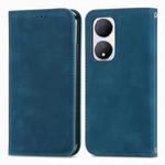 For vivo Y100 5G IND Retro Skin Feel Magnetic Flip Leather Phone Case(Blue)