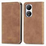 For vivo Y100 5G IND Retro Skin Feel Magnetic Flip Leather Phone Case(Brown)