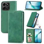 For Honor 200 Smart Retro Skin Feel Magnetic Flip Leather Phone Case(Green)