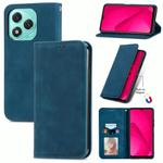 For Honor 400 Lite Retro Skin Feel Magnetic Flip Leather Phone Case(Blue)