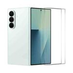 For Samsung Galaxy Z Fold7 2pcs ENKAY 9H Big Arc Edge High Aluminum-silicon Tempered Glass Film