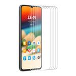 For Samsung Galaxy A07 5G 5pcs ENKAY 9H Big Arc Edge High Aluminum-silicon Tempered Glass Film