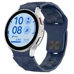 For Samsung Galaxy Watch FE 40mm Football Texture Reverse Buckle Silicone Watch Band(Midnight Blue)