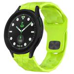 For Samsung Galaxy watch 5 Pro Golf Edition Football Texture Reverse Buckle Silicone Watch Band(Lime Green)