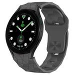 For Samsung Galaxy watch 5 Golf Edition Football Texture Reverse Buckle Silicone Watch Band(Dark Grey)