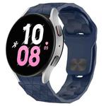 For Samsung Galaxy Watch 5  44mm Football Texture Reverse Buckle Silicone Watch Band(Midnight Blue)